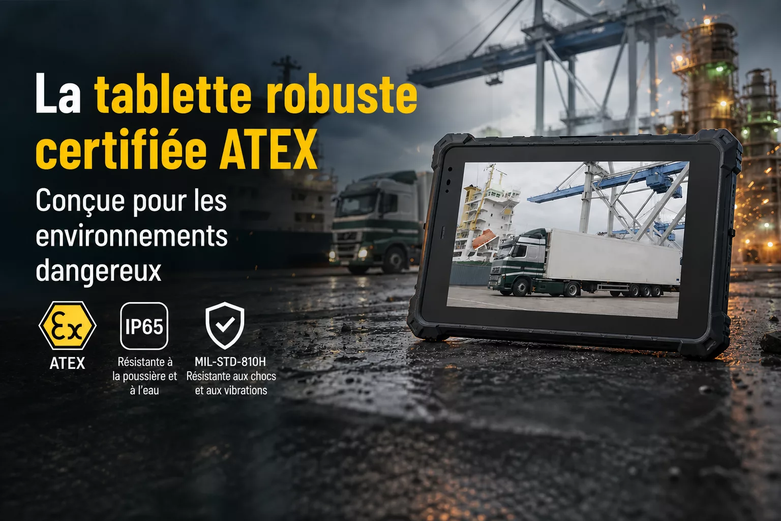 BGA10ST EX : La tablette durcie certifiée ATEX conçue pour les environnements dangereux